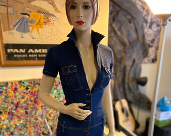 frankie b denim jumpsuit