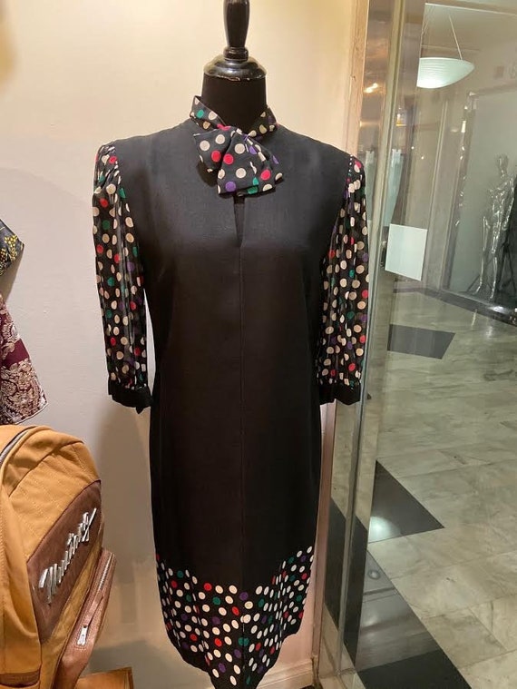 Gorgeous Rare Pauline Trigere 1970s/80s Black and
