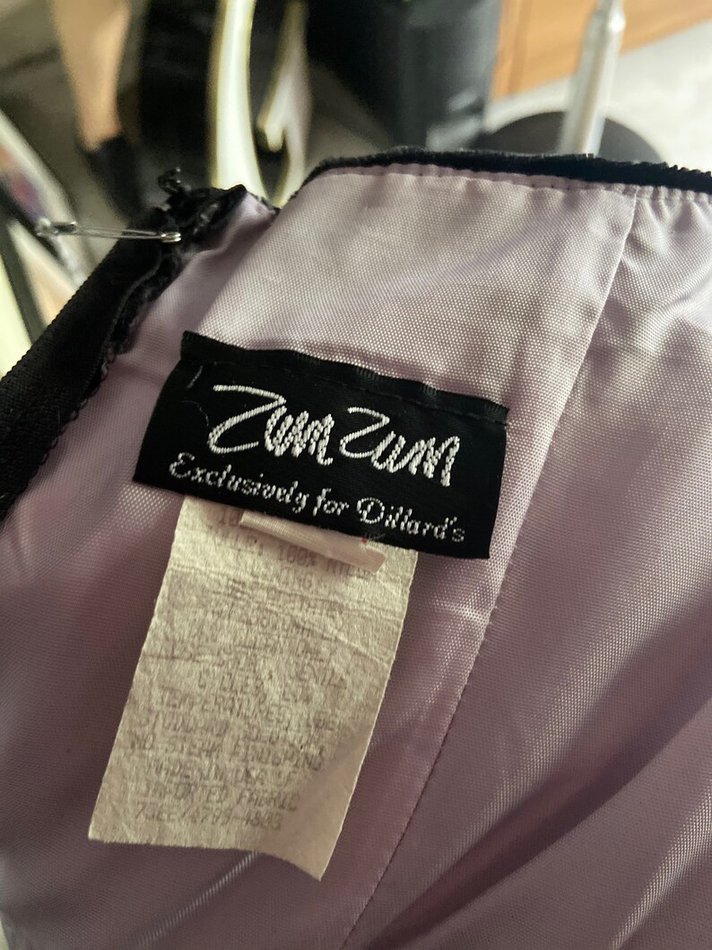 Beautiful 1990s Zum Zum Princess Cocktail Formal Prom Dress
