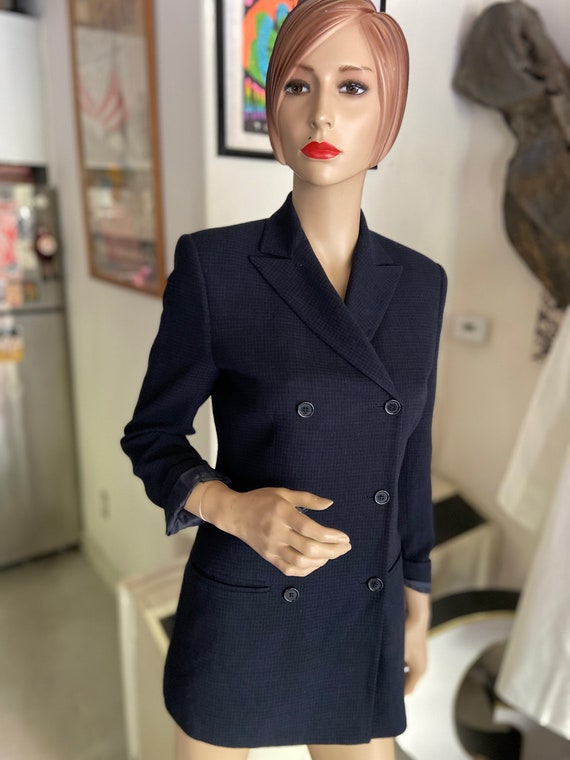 Fabulous Vintage Barney's 1990s Women's Navy Blue