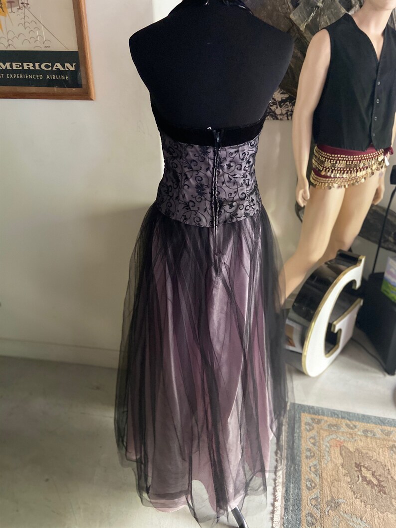 Beautiful 1990s Zum Zum Princess Cocktail Formal Prom Dress