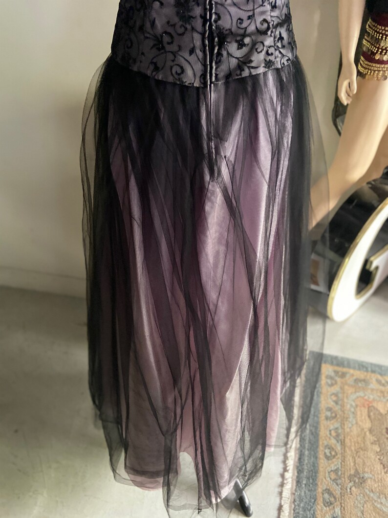 Beautiful 1990s Zum Zum Princess Cocktail Formal Prom Dress