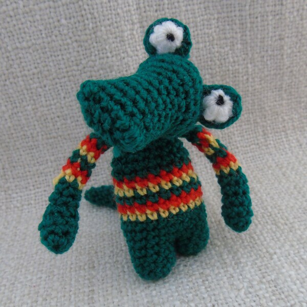 Alligator au crochet crocodile au crochet amigurumi crocodile rasta croco