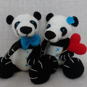 Tuto ou patron Grand panda au crochet image 1