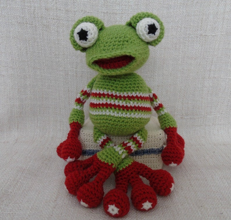 Tuto ou patron Grande Grenouille au crochet image 10