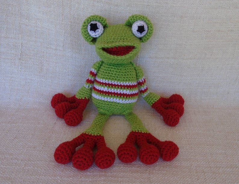 Tuto ou patron Grande Grenouille au crochet image 6