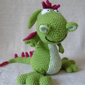 Tuto ou Patron Dragon au crochet en français et en anglais image 1