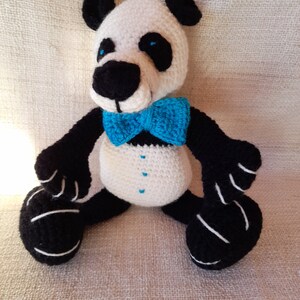 Tuto ou patron Grand panda au crochet image 4