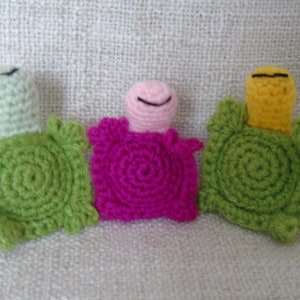 Lucky crochet turtle, key ring turtle, amigurumi turtle, 3 colors to choose from image 9