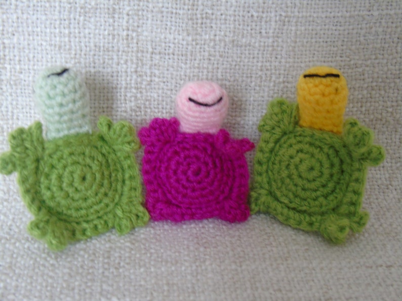 Lucky crochet turtle, key ring turtle, amigurumi turtle, 3 colors to choose from image 9