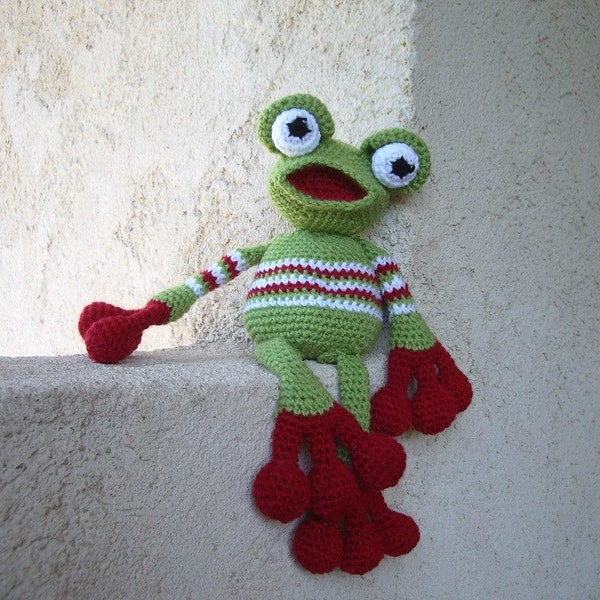 Tuto ou patron Grande Grenouille au crochet