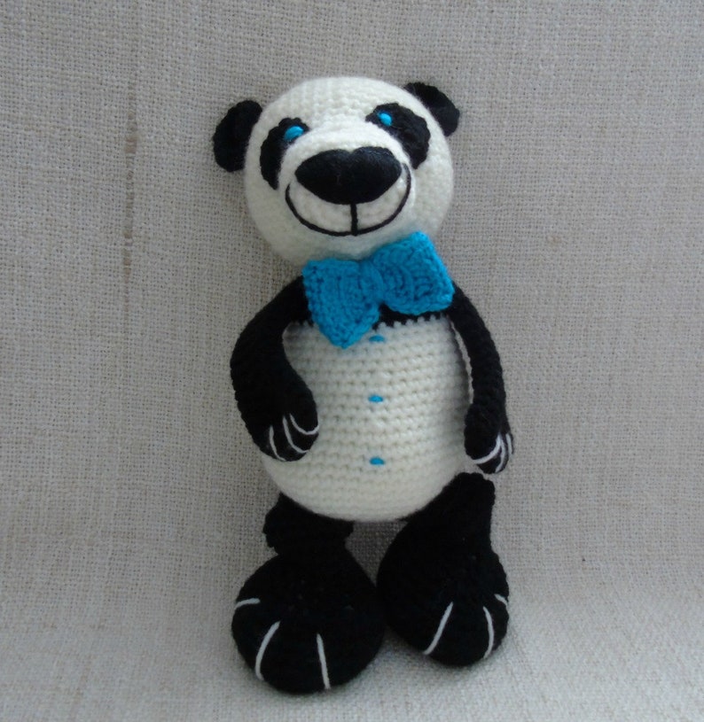 Tuto ou patron Grand panda au crochet image 10