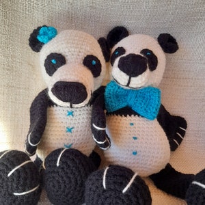 Tuto ou patron Grand panda au crochet image 7