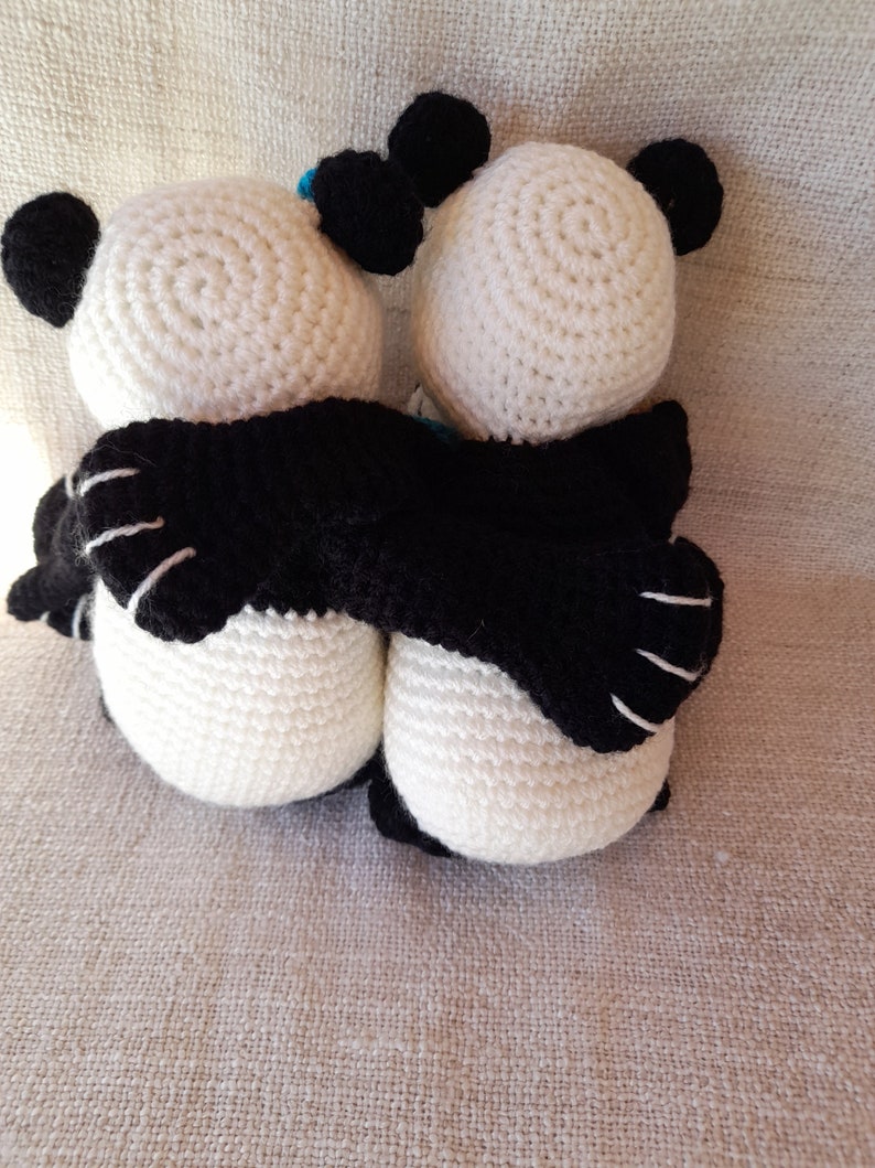 Tuto ou patron Grand panda au crochet image 8