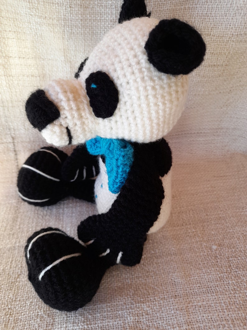 Tuto ou patron Grand panda au crochet image 5