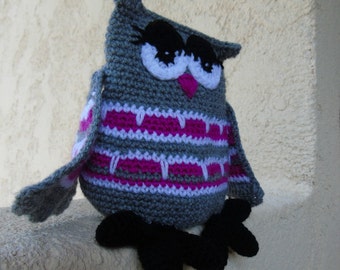 Large Owl Crochet Tutorial or Pattern