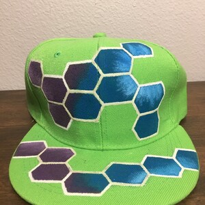 hexagons. Black light reactive!