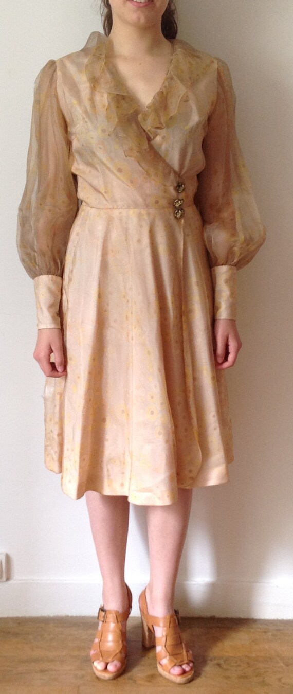 40s cocktail dress french, French vintage, cocktai