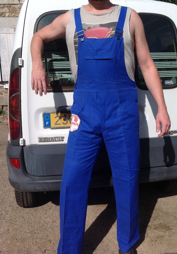 French worker overall, vintage workwear,  new old… - image 2