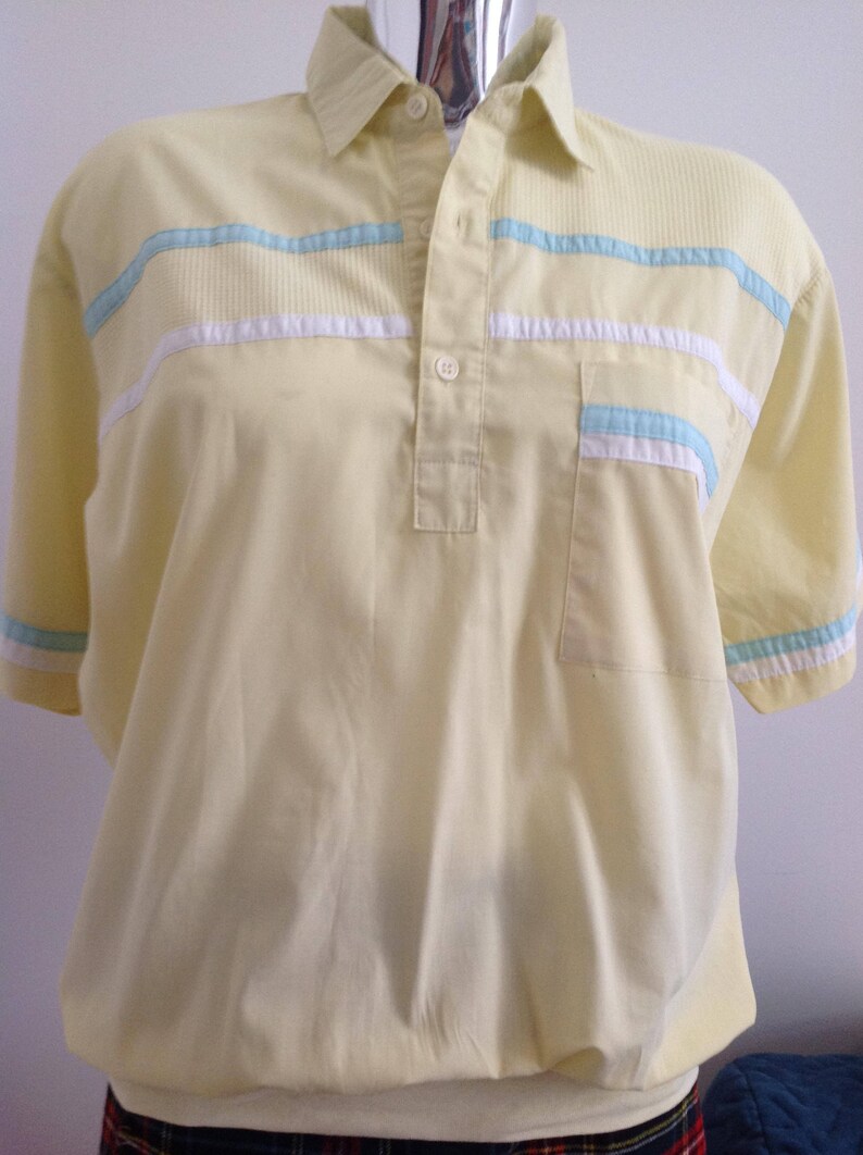 old-school polo pastel top,vintage polo normcore fashion yellow normcore grandpa polo shirt yellow top men\u2019s vintage polo classic polo