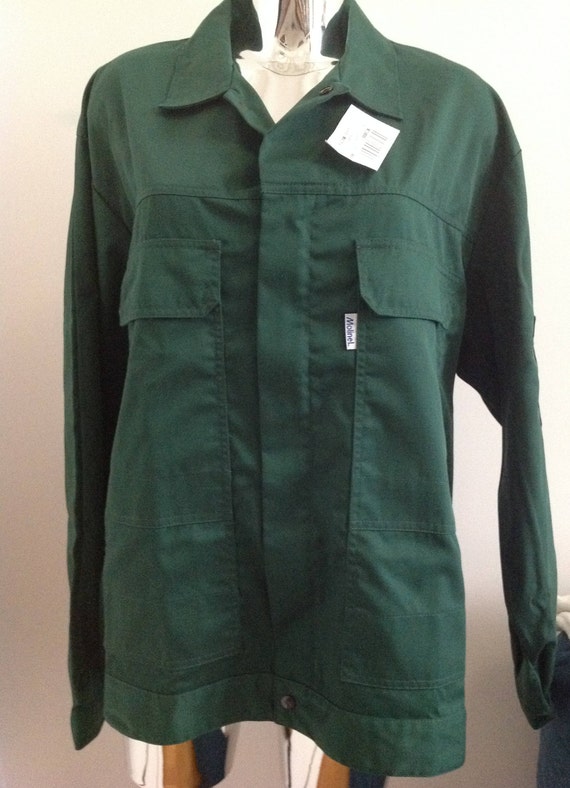 French workwear deadstock green jacket, French uti
