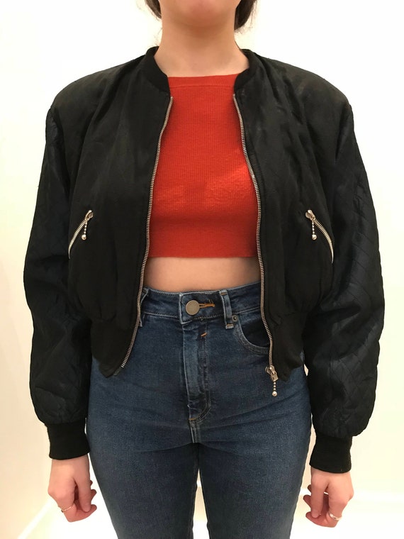 Rare! amazing Capucine Puerari 90s cropped bomber,