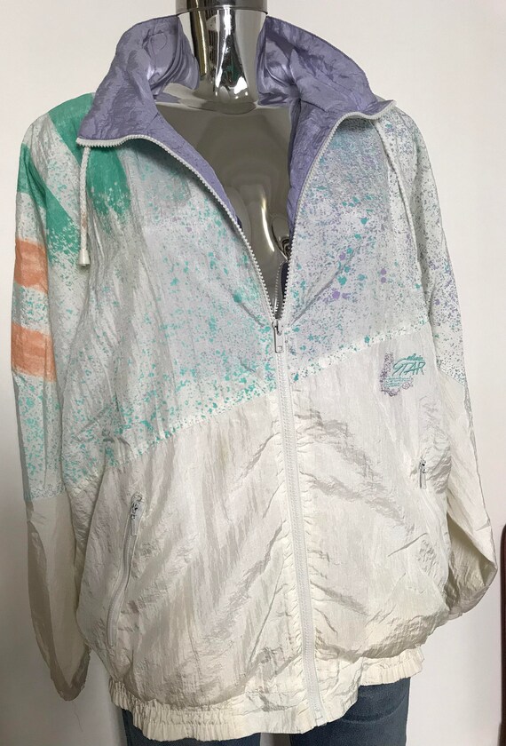 80s style windbreaker