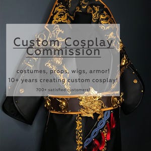 Cosplay custom commission- wigs, costumes, armor, props! MADE TO ORDER