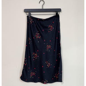 Vintage Liz Claiborne Liz Sport Petite Size 2P Floral Pull On Midi Skirt