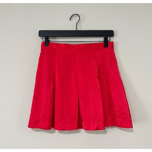 Vintage 90’s TAIL size 8 Red Pleated Tennis Mini Skirt