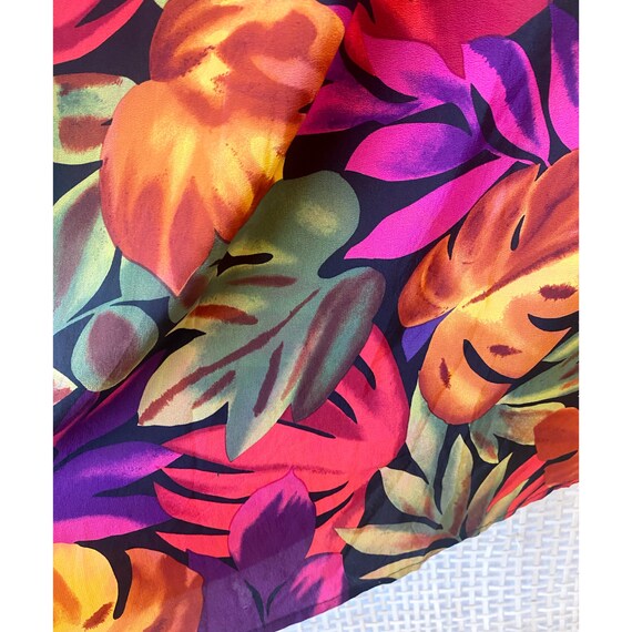 Victoria Some Size Small Floral Tropical Print Si… - image 3