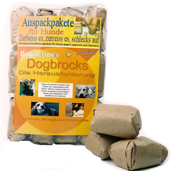 Hundespielzeug - (1) Auspackpaket Dogbrocks