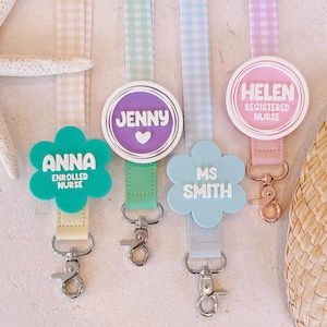 Lanyard personalizzati / Lanyard per insegnanti / Distintivo con nome per insegnanti / Regalo per insegnanti / Distintivo con nome per infermieri / Regalo per educatori / Lanyard per infermieri educatori
