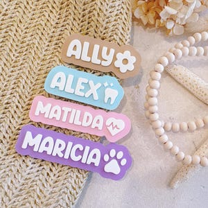 Personalised Name Badge : Nurse, Doctor, Teacher, educator, dentist and midwife gift