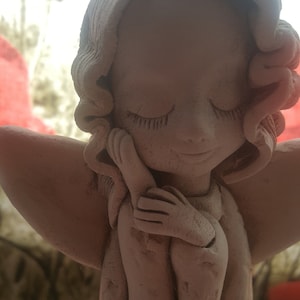 Gorgeous Handmade Clay Angel Candleholder