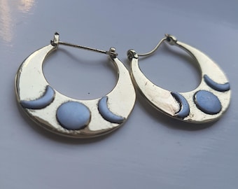 Triple Moon Earrings