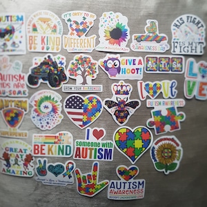 Autism awareness sticker packs