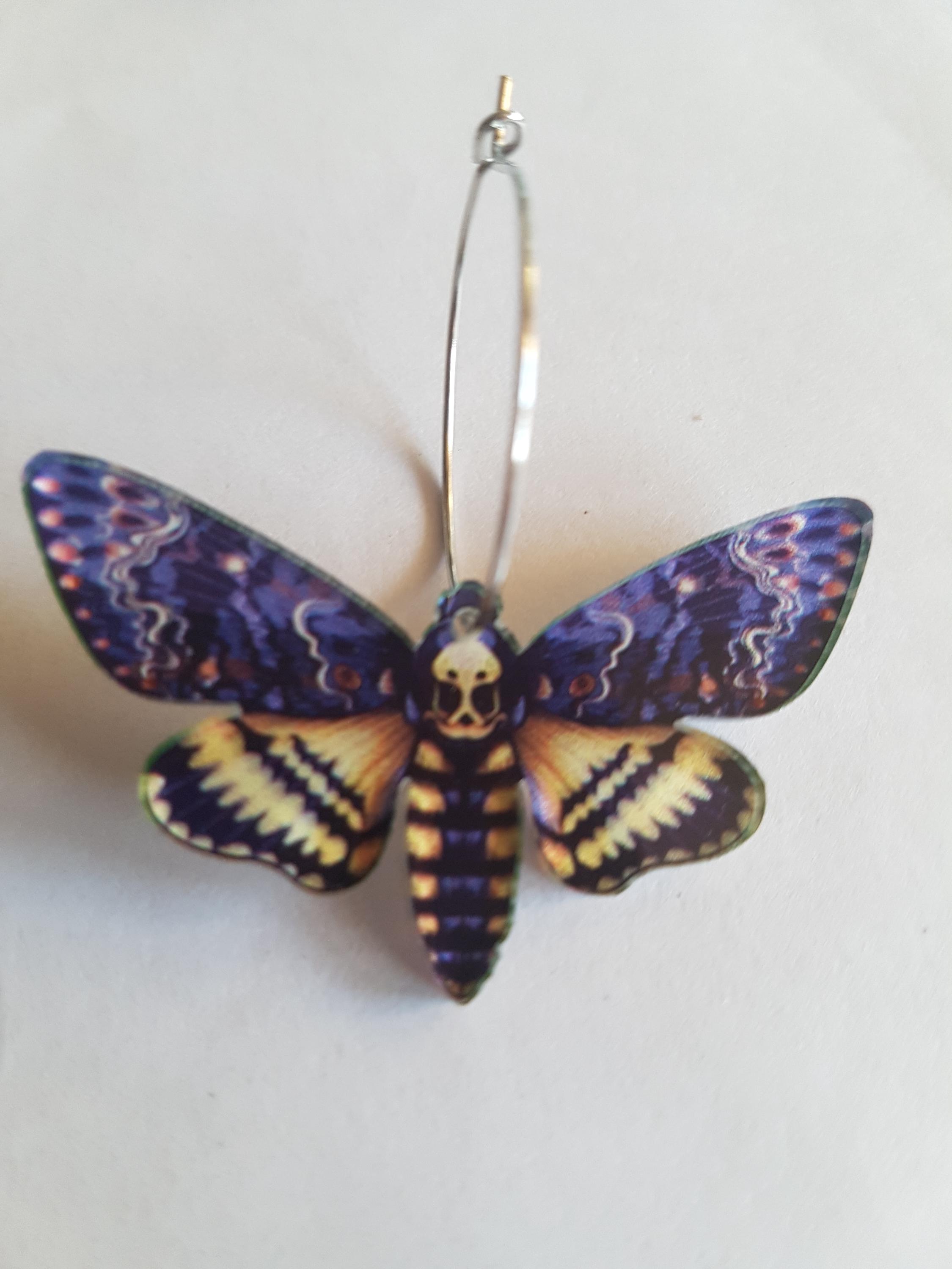 Moth earrings