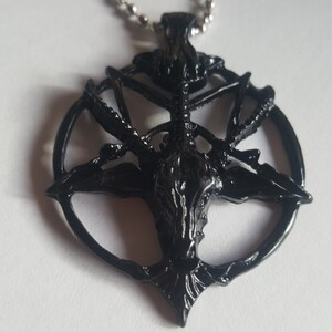 Satanic Goat Head Pendant Necklace