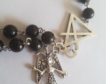 Baphomet rozenkransketting