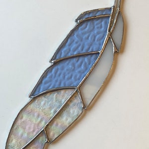 Custom Made to Order Stained Glass Feather Suncatcher image 7