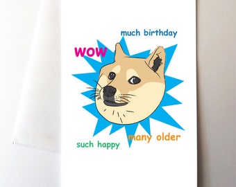 Doge Birthday Card