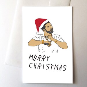 Rapper Tanzen Frohe Weihnachten Grußkarte, lustiger Rap Rapper Trill