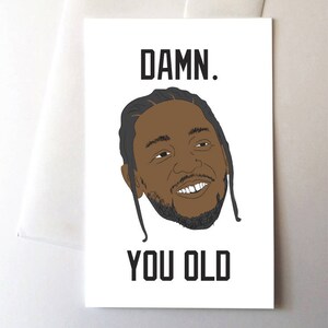 Verdammt noch mal alte bescheidenen Geburtstag Karte Rap Rapper