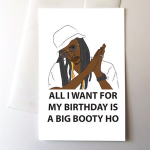 Birthday Song Birthday Card, Big Booty Ho