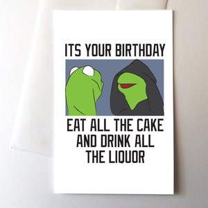 Carte d’anniversaire Evil Frog