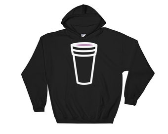 Double Cup Lean Black Hoodie Sweatshirt, Trill
