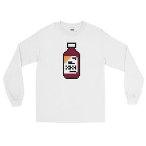 Actavis bottiglia magra 8 Bit T Shirt manica lunga, divertente Gamer Vintage degli anni &#39; 90 Trill quaranta trappola Promethazine viola bevuto codeina Gangster Gangsta