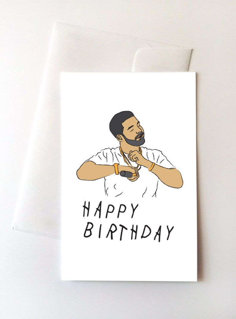 Rapper Dancing Happy Birthday Card - Etsy