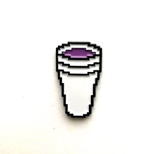 8 Bit Double Cup Lean Enamel Pin, Purple Drank Promethazine Codeine Texas Trill Gamer